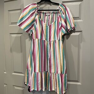 Colorful Striped Dress